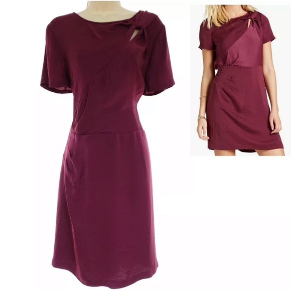 Lucky Brand Dresses & Skirts - XL X-LARGE▪️LUCKY BRAND BURGUNDY CUTOUT DRESS